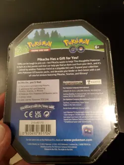 Pokemon Go! Pikachu Tin Trading Card Game New Factory Sealed - Image 2