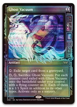 Ghost Vacuum (Showcase) #326 (Foil) (NM) Duskmourn DSK Magic MTG - Image 1