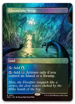Gloomlake Verge (Borderless) #331 (Foil) (NM) Duskmourn DSK Magic MTG - Image 1