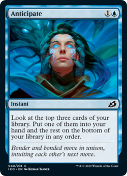 Anticipate FOIL Ikoria: Lair of Behemoths NM Blue Common MAGIC MTG CARD ABUGames - Image 1