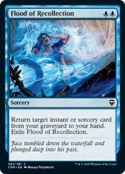 Flood of Recollection FOIL Commander Legends NM Blue Common MAGIC CARD ABUGames - Image 1