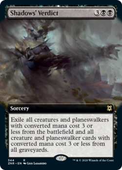 Shadows' Verdict (Extended Art) FOIL Zendikar Rising NM CARD ABUGames - Image 1