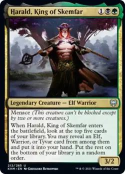 Harald, King of Skemfar FOIL Kaldheim NM Black Green Uncommon MTG CARD ABUGames - Image 1