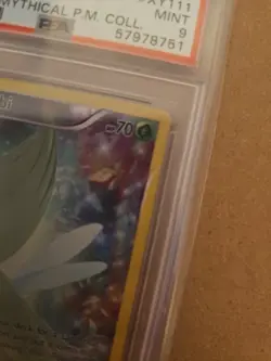 CRACKED PSA 9 Celebi Full Art Promo Mythical Collection 2016 Pokemon Card #XY111 - Image 3