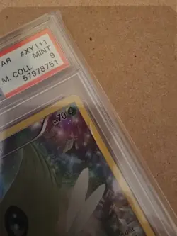 CRACKED PSA 9 Celebi Full Art Promo Mythical Collection 2016 Pokemon Card #XY111 - Image 4