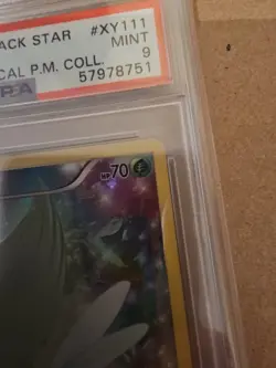 CRACKED PSA 9 Celebi Full Art Promo Mythical Collection 2016 Pokemon Card #XY111 - Image 5