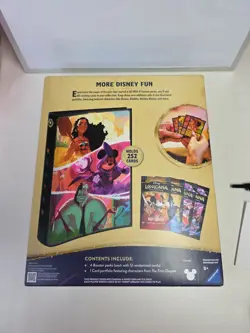 TCG Disney Lorcana Portfolio Bundle 4 Booster Packs & 1 Card Portfolio - Image 2