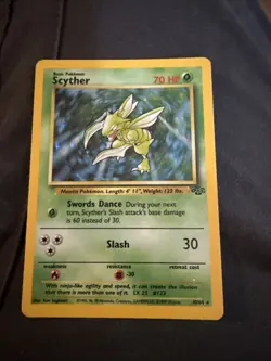 Pokemon Scyther TCG 1st Edition Holo Rare Card Jungle 10/64 - Image 1