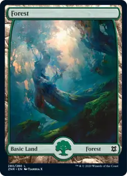 Forest (280) FOIL Zendikar Rising NM Basic Land MAGIC GATHERING CARD ABUGames - Image 1