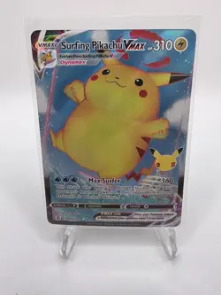 Surfing Pikachu VMAX 009/025 Celebrations Ultra Rare Pokemon Card NM - Image 1