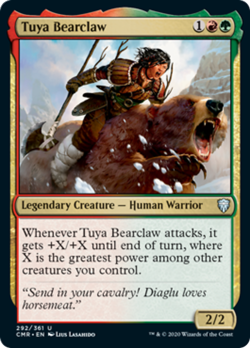 Tuya Bearclaw FOIL Commander Legends NM Red Green Uncommon MAGIC CARD ABUGames - Image 1