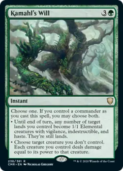 Kamahl's Will FOIL Commander Legends NM Green Rare MAGIC GATHERING CARD ABUGames - Image 1