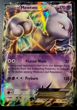 Mewtwo EX XY183 Pokemon Card Full Art Holo Rare - Image 1