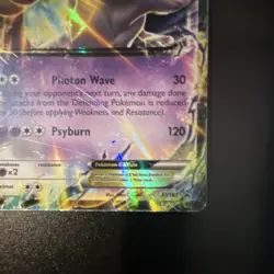 Mewtwo EX XY183 Pokemon Card Full Art Holo Rare - Image 3