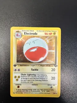 Pokemon TCG Electrode Jungle Holo Rare Card 2/64 1st Edition - Image 1
