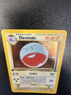 Pokemon TCG Electrode Jungle Holo Rare Card 2/64 1st Edition - Image 3