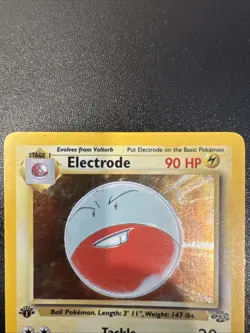 Pokemon TCG Electrode Jungle Holo Rare Card 2/64 1st Edition - Image 4
