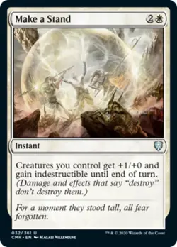 Make a Stand FOIL Commander Legends NM White Uncommon MAGIC MTG CARD ABUGames - Image 1