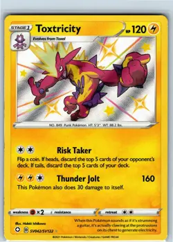Pokemon Card - Toxtricity SV042/SV122 Shining Fates: Shiny Vault - NM - Image 1