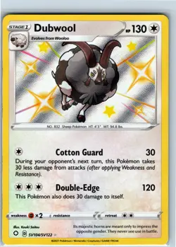 Pokemon Card - Dubwool SV104/SV122 Shining Fates: Shiny Vault - NM - Image 1