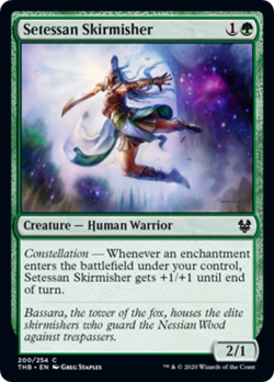 Setessan Skirmisher FOIL Theros Beyond Death NM Green Common MAGIC CARD ABUGames - Image 1