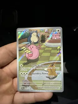 Chansey 187/167 Illustration Rare Pokemon Card Twilight Masquerade Holo NM Full - Image 1