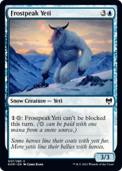 Frostpeak Yeti FOIL Kaldheim NM Blue Common MAGIC THE GATHERING CARD ABUGames - Image 1