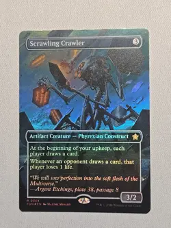 Scrawling Crawler - (FOIL) - (Borderless) - Foundations - LP MTG - Image 1