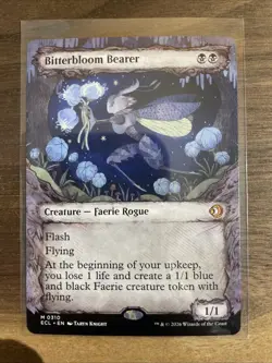 Bitterbloom Bearer MINT Showcase 310 Lorwyn Eclipsed ECL MTG Mythic Unplayed NM - Image 1