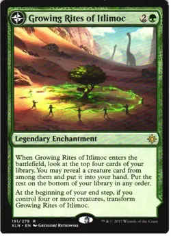 GROWING RITES OF ITLIMOC 191 RARE IXALAN MAGIC: THE GATHERING LP - Image 1