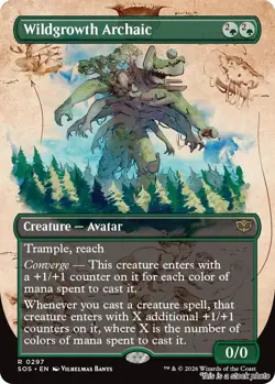 Wildgrowth Archaic (Borderless) [SOS - 297] - NM TCG MTG - Image 1
