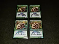 MTG 4x JSS Promo green rare LP FOIL Sakura-Tribe Elder - ships w/ tracking - Image 1
