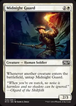 Midnight Guard - Medium Play MTG Magic 2015 Core Set - Image 1