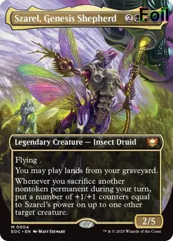 Szarel, Genesis Shepherd (Borderless)- (NM)-*Foil*-EN-[EOC - 4] - Image 1
