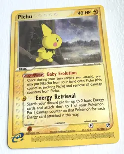 Pichu Expedition 20/100 Pokemon Card E Series Rare Vintage - Image 1