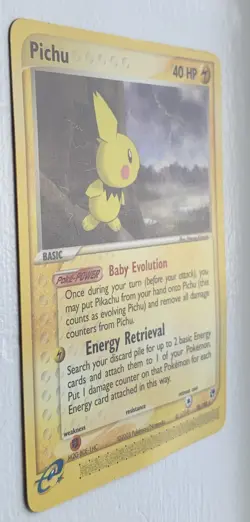Pichu Expedition 20/100 Pokemon Card E Series Rare Vintage - Image 3