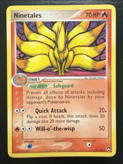 Ninetales 19/108 Pokemon TCG Power Keepers Regular Non Holo LP - Image 1