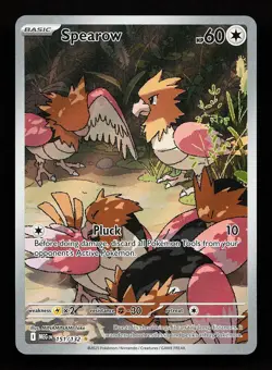 Spearow 151/132 Illustration Rare Mega Evolution Pokemon Card - Image 1