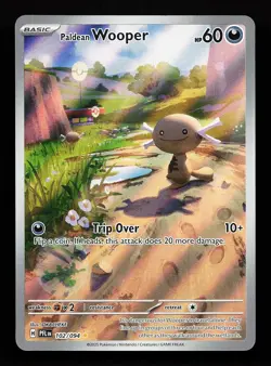 Paldean Wooper 102/094 Illustration Rare Phantasmal Flames Pokemon Card - Image 1