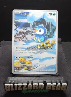 Pokemon TCG Piplup #98 Phantasmal Flames Illustration Rare NM - Image 1