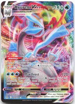 Kyurem VMAX 049/196 Holo VMAX Rare Lost Origin Pokemon Near Mint - Image 1