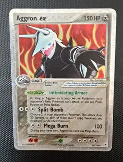Aggron - EX 89/100 Crystal Guardians Holo Pokemon Card Rare TCG PSA 2006 - Image 4