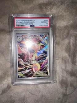 Pokemon Ethan's Typhlosion Destined Rivals Illustration Rare Holo 190/182 PSA 10 - Image 1