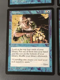 Impulse X4 Visions Ex Condition See Pics Front/back MTG - Image 3