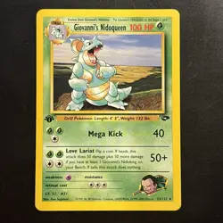 1st Edition Giovanni’s Nidoqueen Rare 23/132 - Gym Challenge - Pokemon Vintage - Image 1