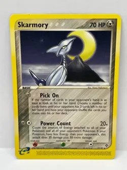 Skarmory Non-Holo Rare Pokemon TCG EX Dragon 21/97 Moderately Played - Image 1