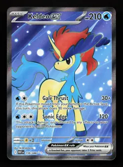 Keldeo ex 159/086 Ultra Rare White Flare Pokemon Card - Image 1