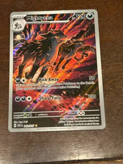 Pokemon Mightyena 243/217 ASC Rare Full Art Holo Stage 1 HP120 Yano Keiji - Image 1