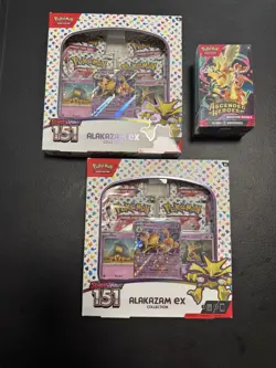 2- Pokemon Alakazam Ex Collection Scarlet & Violet 151 + AH Booster Bundle New - Image 1