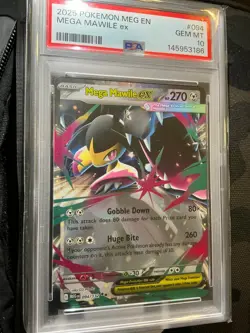 2025 POKEMON MEG EN-MEGA EVOLUTION #094 MEGA MAWILE EX PSA 10 GEM MINT FREE S&H - Image 3